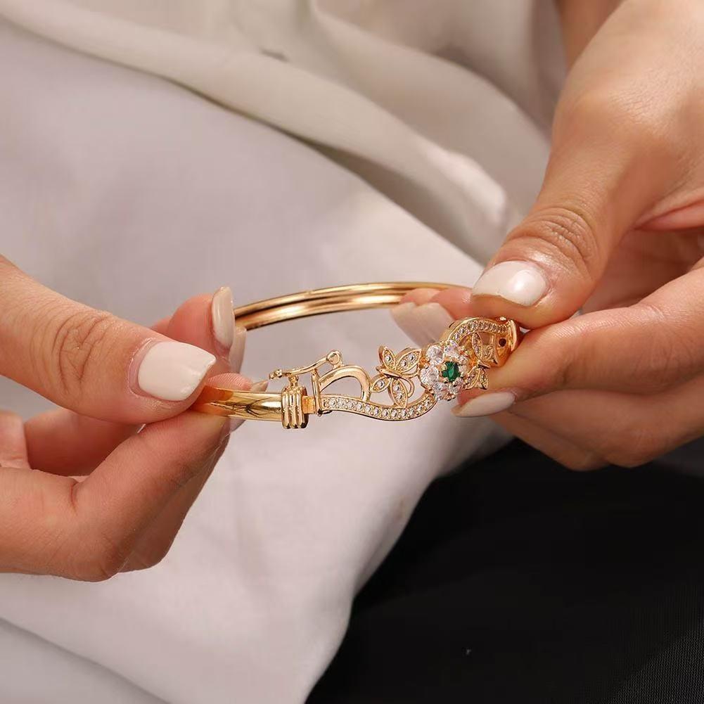 Fashion Hollow Butterfly Zircon Bracelet For Women Elegant Versatile Jewelry Gift