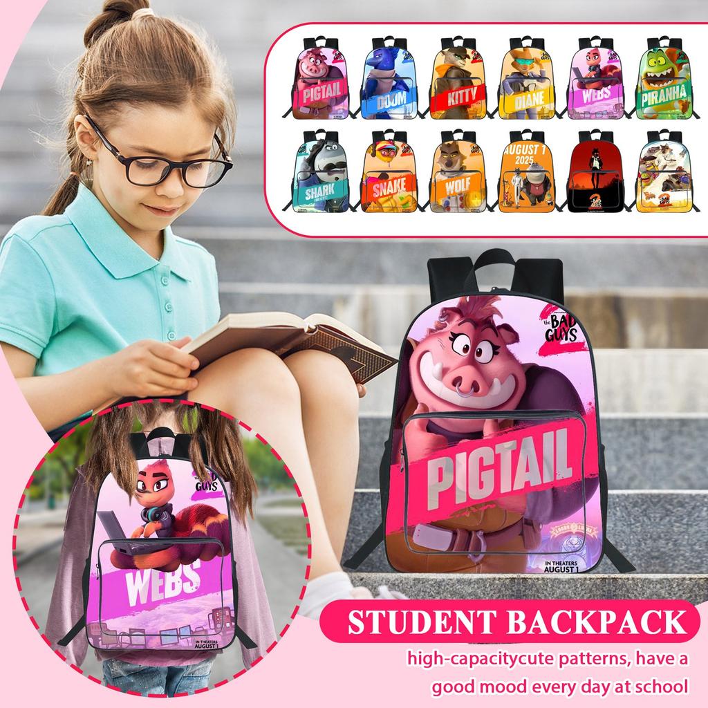 Printed Backpack For Students