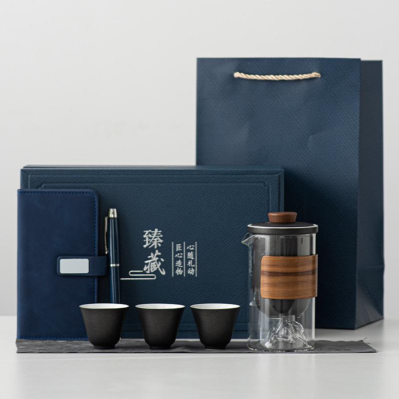 Creative Trend Business Banking Company Festival High-end Gift Set Ceramic Guanshan Tea Set
