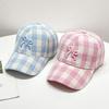 Bowknot Embroidery Peaked Cap Cotton Sun Hat Fashion Visors Cap  Outdoor Sports