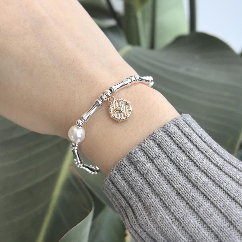 925 Silver Bracelet Bangle Simple Green Leaf Elegant Nature For Woman Girl Fashion Jewelry Gift Dropship