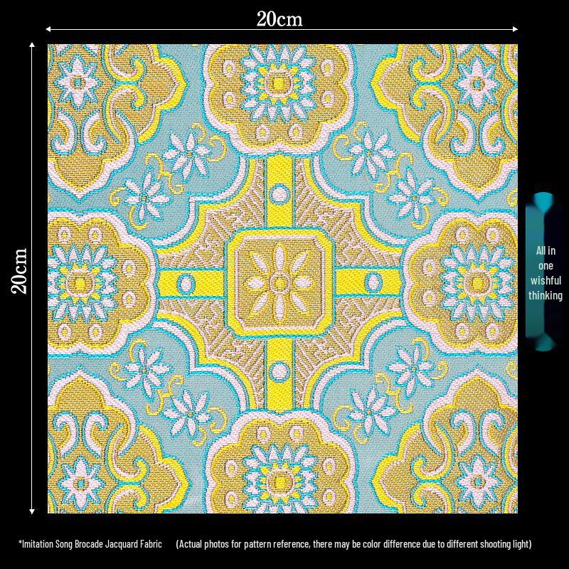 Retalhos de Tecido Brocado Jacquard Estilo Chinês para Sachê DIY e Artesanato