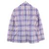 unused JIL SANDER made in Italy Check Pattern tailored jacket 36 Purple Women Used