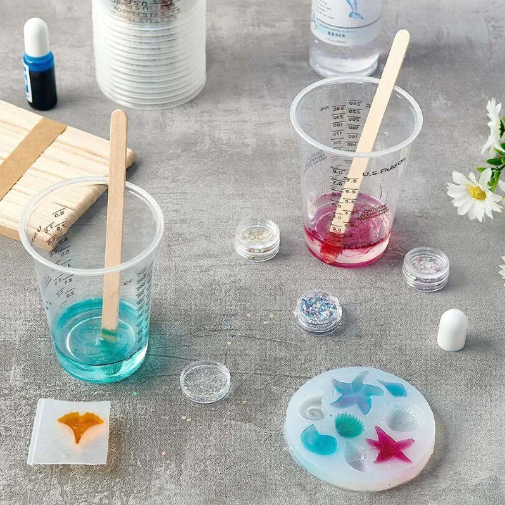 With Stirring Sticks Epoxy Resin Mixing Cups Measuring Cups Stirring Sticks Mixing Pigments