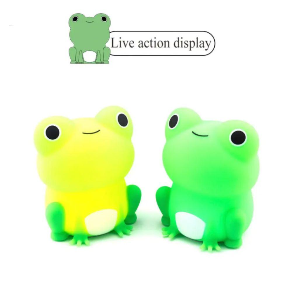 Dimmable Frog Night Light Soft Silicone Animal Night Light Bedside Lamp Children Room