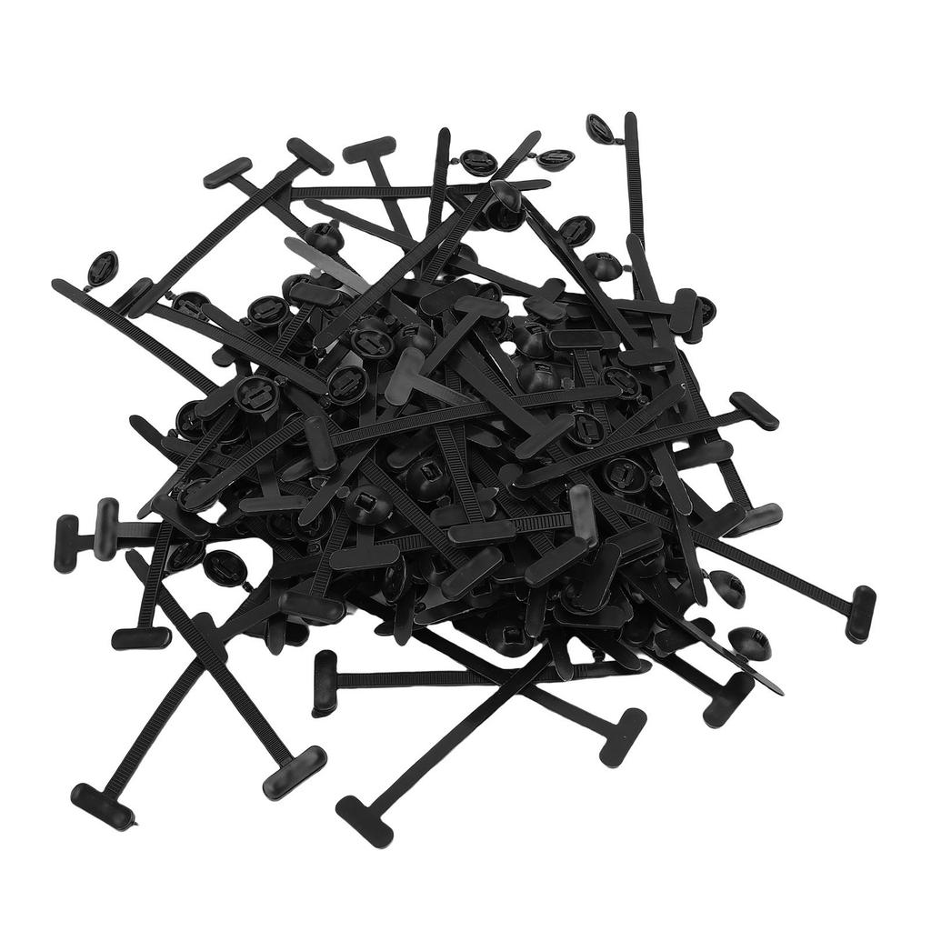 100 Pcs Cable Tie Buckle Universal Nylon Self Locking Zip Tie Holder for Home Construction Electronics Automotive