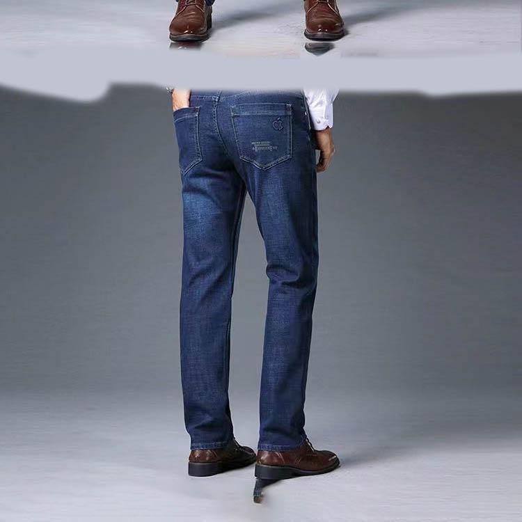 Мужские летние легкие джинсы свободного прямого кроя винтажные с высокой посадкой стрейч повседневные брюки 30