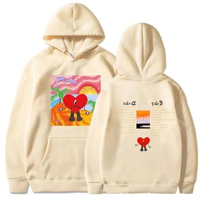 Fashion Harajuku Hip Hop Streetwear Y2k Hoodies Sweatshirt Bad Bunny Hoodies Unisex/Women UN VERANO SIN TI Music Album Print Hoody Unisex