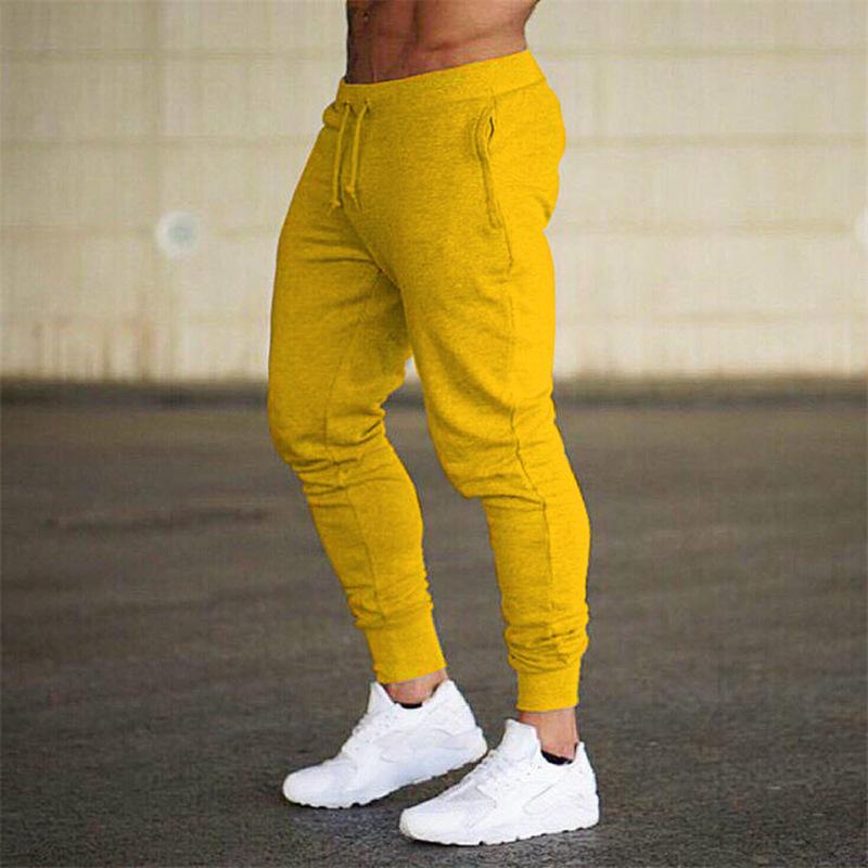 Frühlings-/Herbstleichte Sporthose Herren Lange Hose mit Bündchen Beinabschluss Lässig Slim-Fit Fitness Laufhose Trendiger Vielseitiger Stil