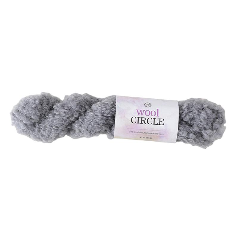 Wool Circle Solid Color Yarn Hand Woven Diy Scarf Hat Sweater Medium Thick Merino Wool Thread Soft And Comfortable Fluffy