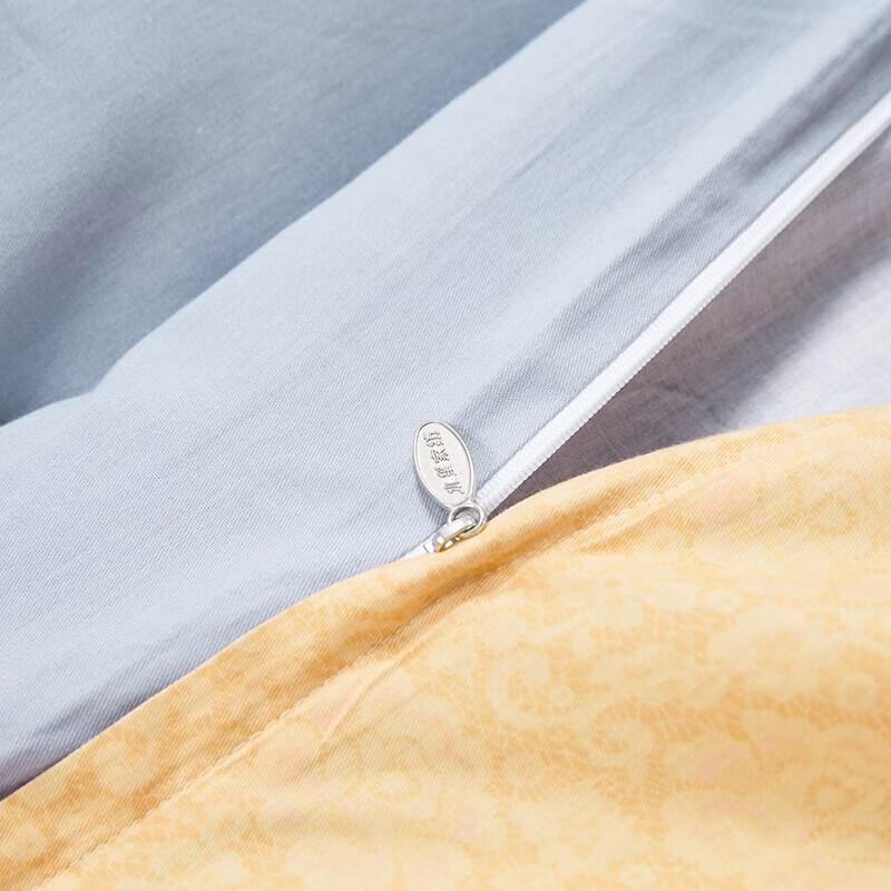 Mercury Home Textiles 40-Count Cotton 4-Piece Bedding Set - Academy Lotus Pond Design