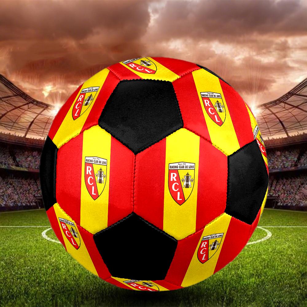 TAGLIA 5 Pallone da Calcio RC Colorato Per Tutte le Età Cucito a Macchina PVC Pronto per la Competizione Durevole Ad Alto Rimbalzo