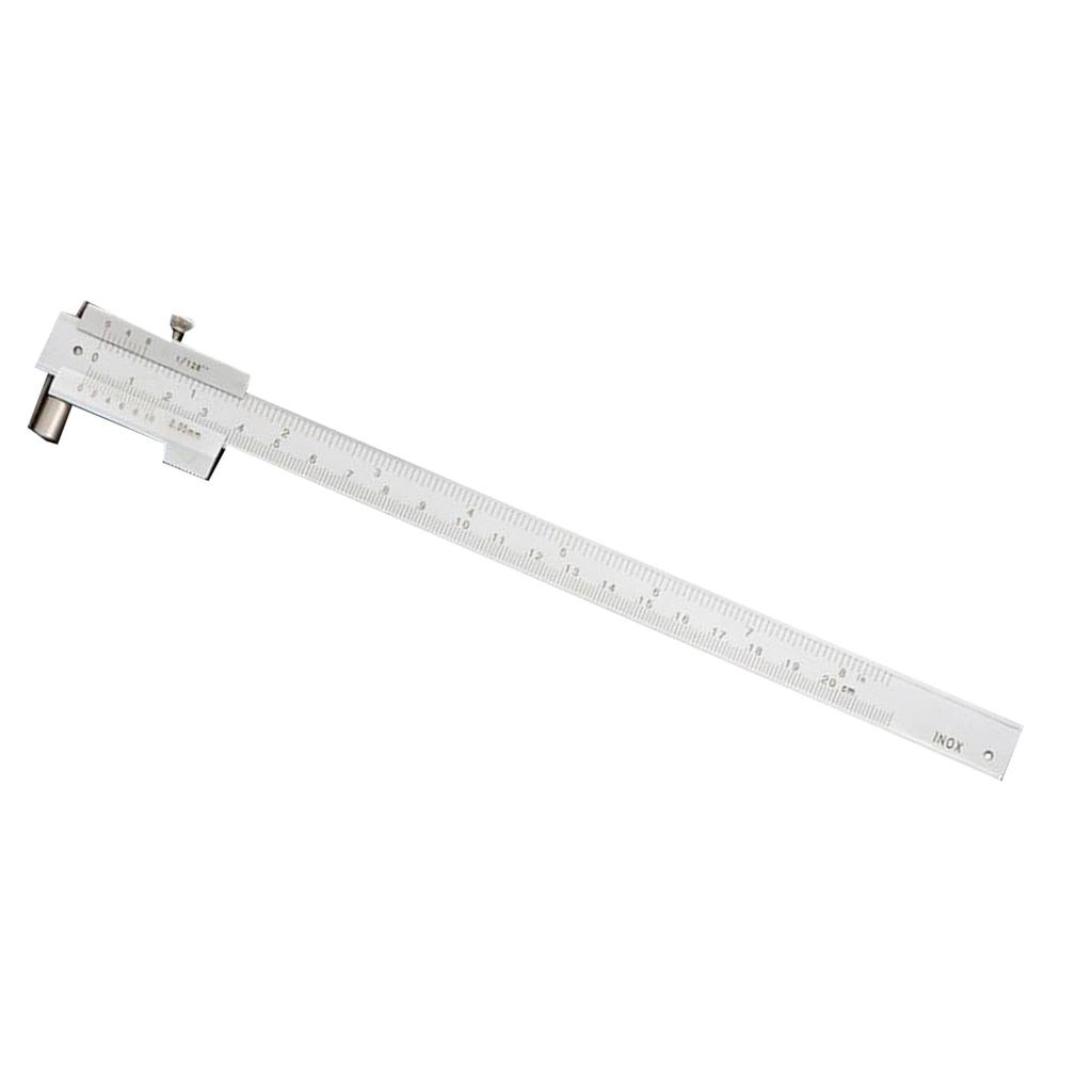 0-200mm Marking Vernier Caliper with Carbide Needle Scriber Parallel Marking Measuring Ruler Measuring Tool