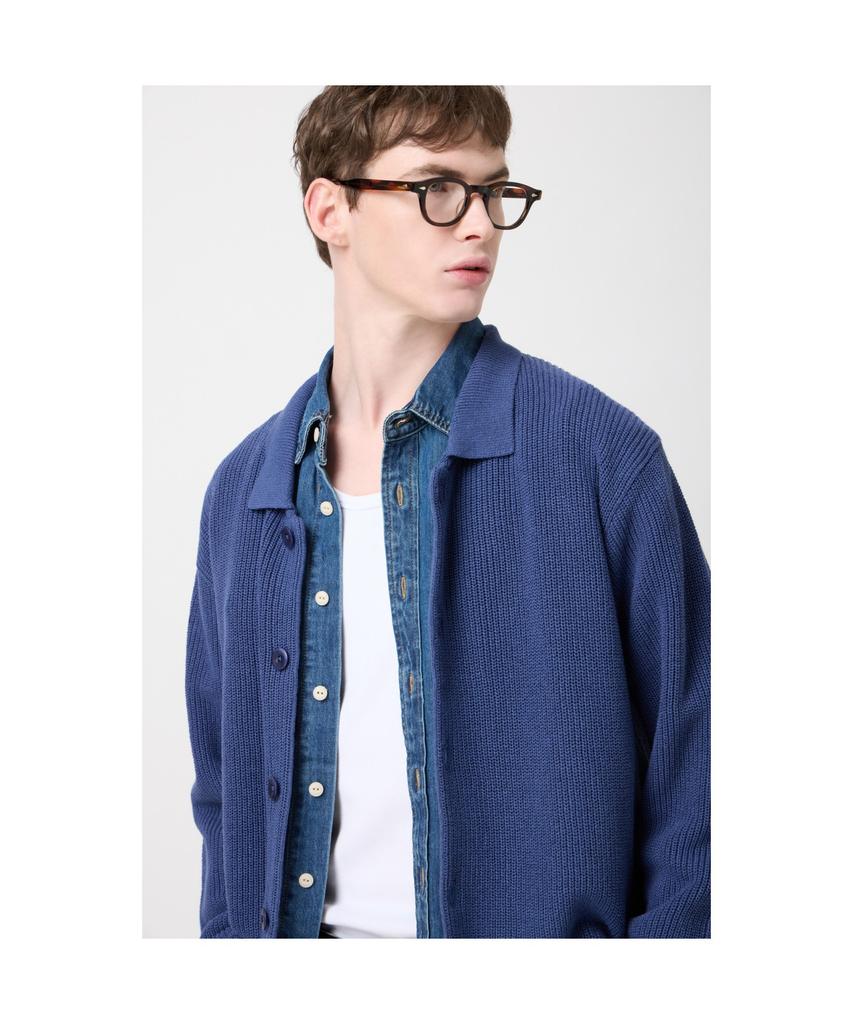 Henry Cottons Shirt-Style Cardigan_Ahwam25501Bux