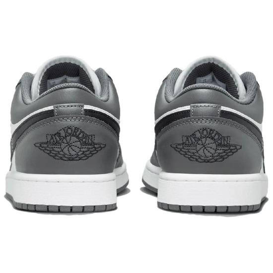 Adidași Unisex Air Jordan 1 Low Gri Fier Negru Alb 553558-152