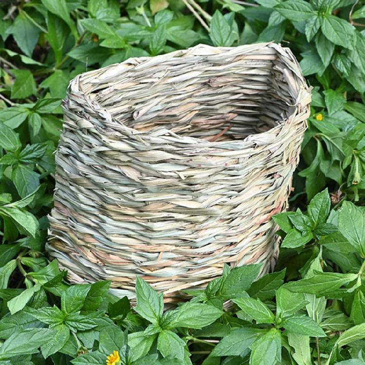 Rabbit Straw Nest Guinea Pig for Hay Lounge Pet Tunnel Chew Toys for Hamster Ger