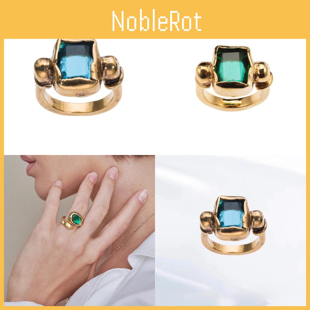 2024 New Stylish Italian Square Crystal And Brass Adjustable Ring For Women Fashionable Accessory
