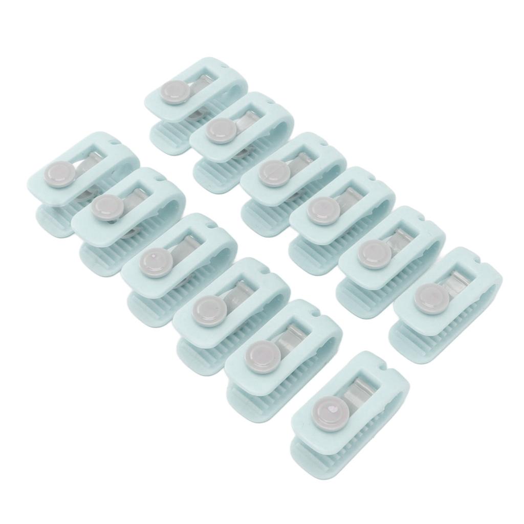 12pcs Bed Sheet Clips Prevent Slip Needleless Safe 180 Degree Closure Universal Quilt Cover