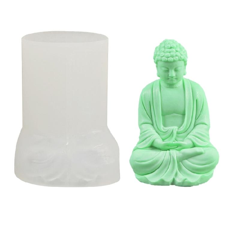 Silicone DIY Crafts Moulds Silicone Figures Mold Buddhism Shaped Candle Moulds 1