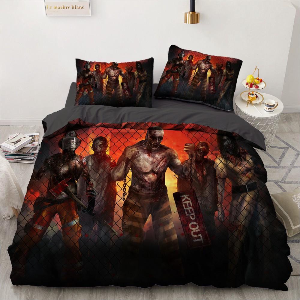 3D Horror Skull Demon Duvet Cover Set Skeleton Gothic Monster Bedding Set Black Comforter Cover For Boys,full Queen Size 2/3pcs