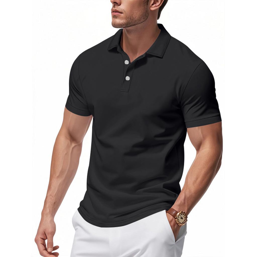 Men's Summer Leisure Culture Breathable Short Sleeved Shirt Top