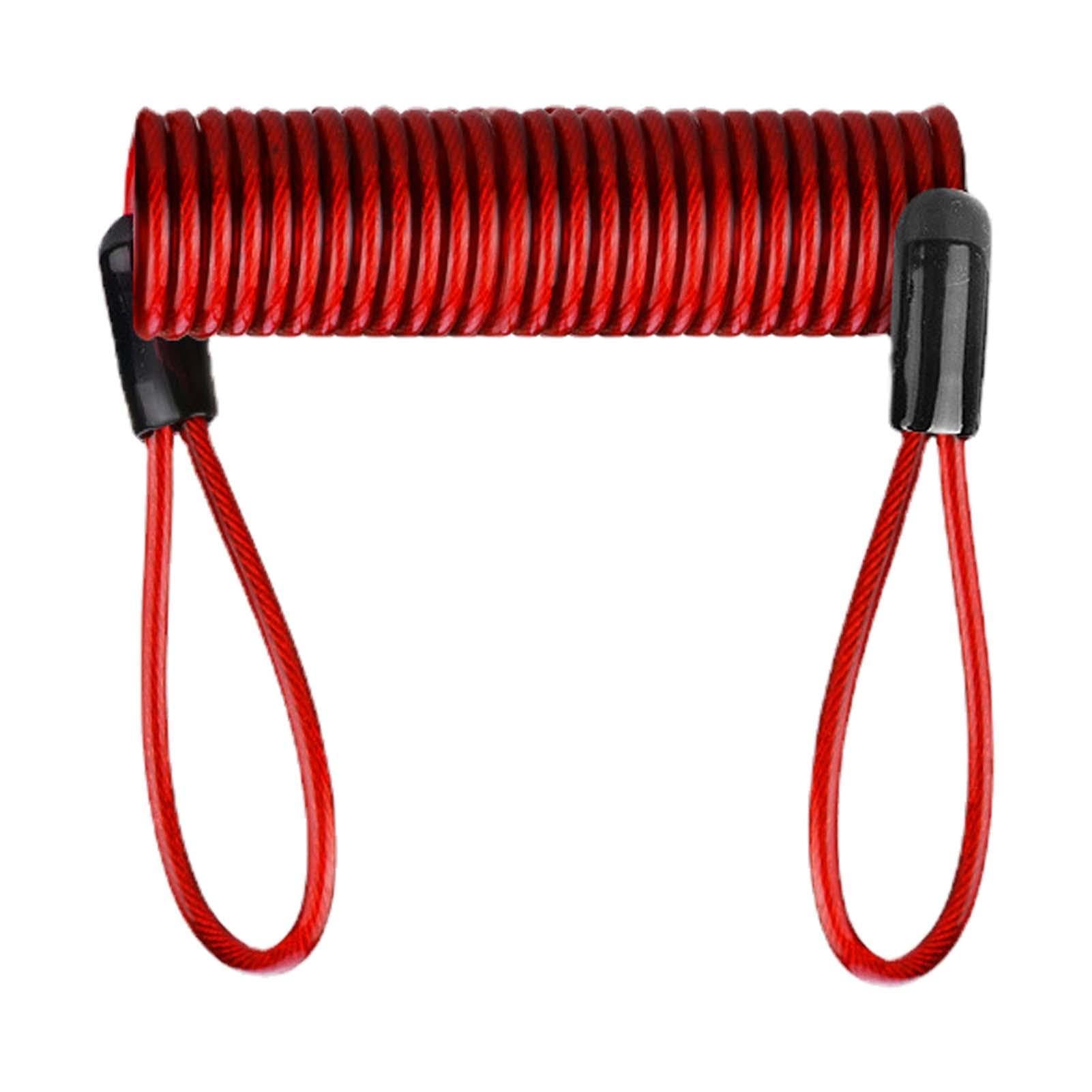 Lock Reminder Cable - Spring Reminder Rope | Lock Reminder Cable Disc Lock Cable, See description красный