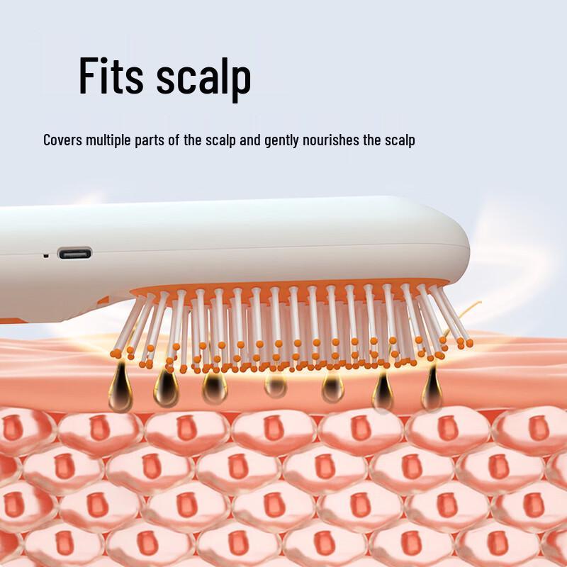 HEZHENG Electric Scalp Massager & Essential Oil Diffuser Comb CN plug (adapter included)