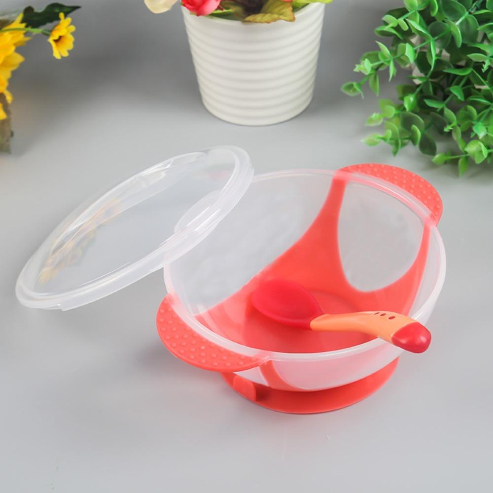 Baby Feeding Training Bowl Spoon with Suction Cup Tableware Set New Dinner Bowl  Baby