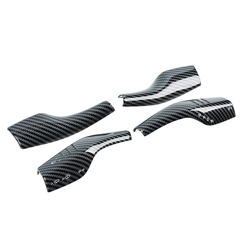 2 Pcs Gear Shift Cover Paddle Shifter Steering Wheel Extension Accessories for Tesla Model 3 Y 2017-2021 Auto Interior Mouldings