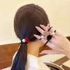 3Pcs Temperament Rose Hair Rope Gentle Ponytail Pearl Head Rope High Elastic Tie Hair Headwear Girls Women Hair Accessories