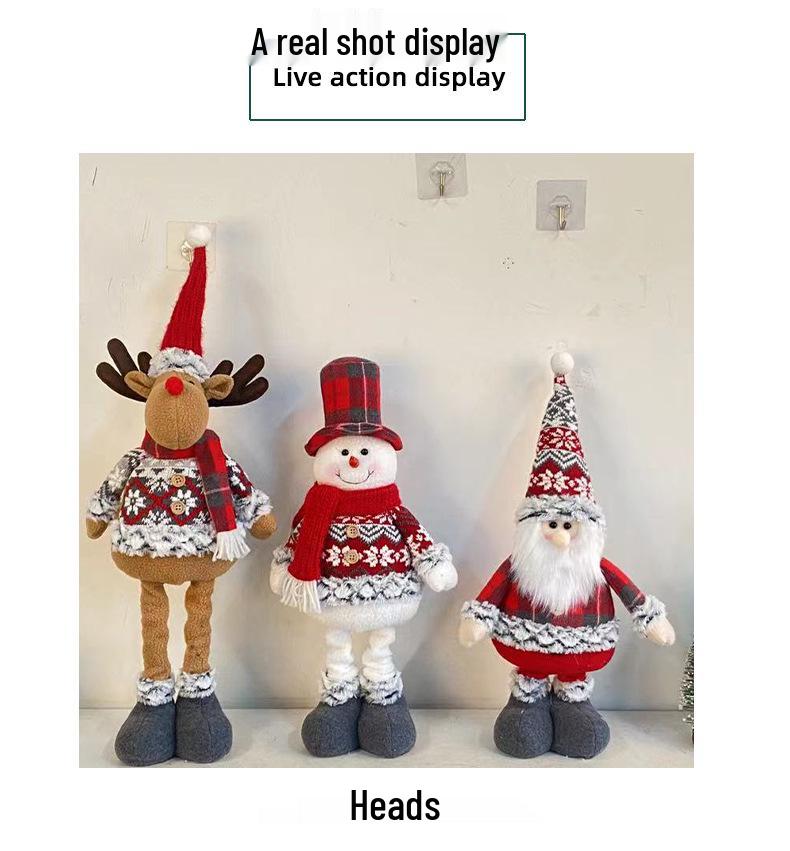 Weihnachten Teleskop Rentier & Weihnachtsmann Fensterdekoration Ornament