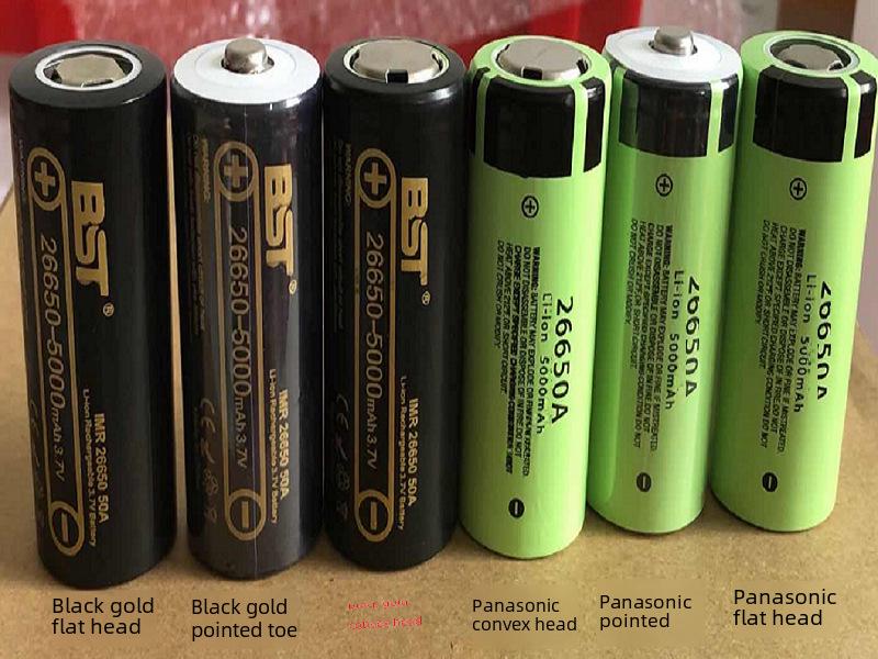 Panasonic NCR26650A 5000mAh 5C Lithium Battery for High-Power Flashlights