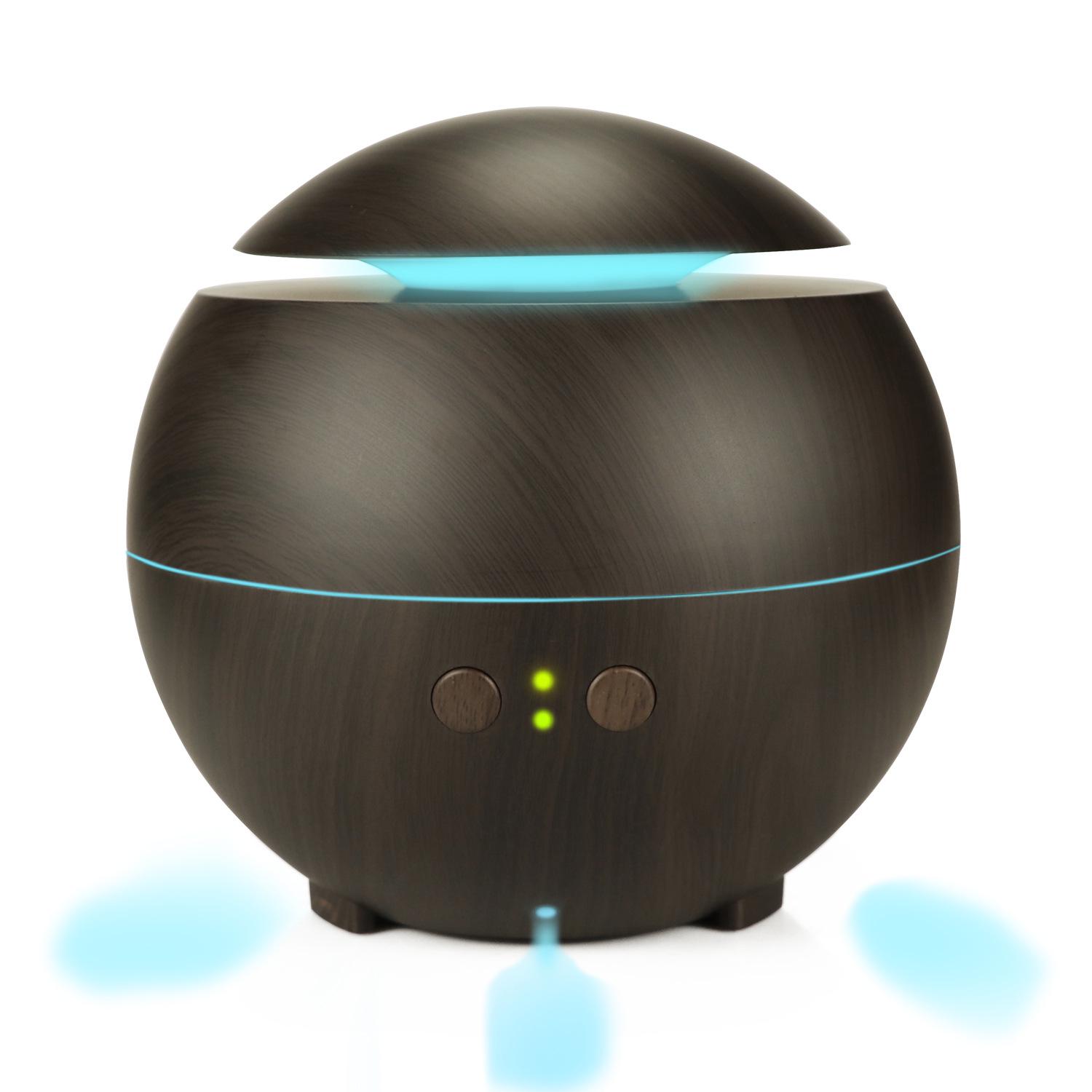 Wood Grain Ultrasonic Essential Oil Diffuser US Plug