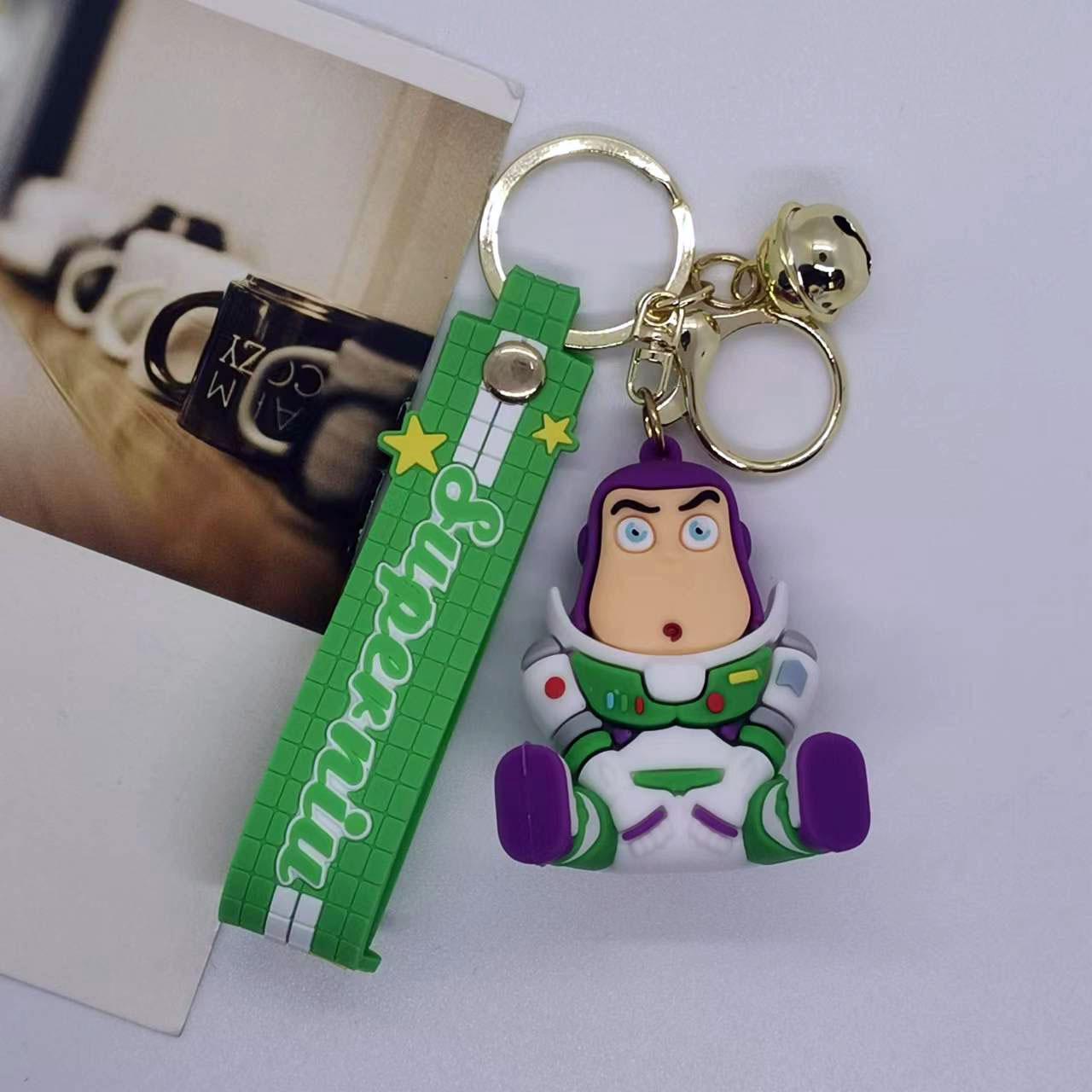 

New Creative Cartoon Sitting Posture Toy Mobilization Keychain Bag Car Keychain Accessories Gift Kawaii Cute Personalized Gifts