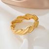 Simple Stripe Bracelet Ring Set