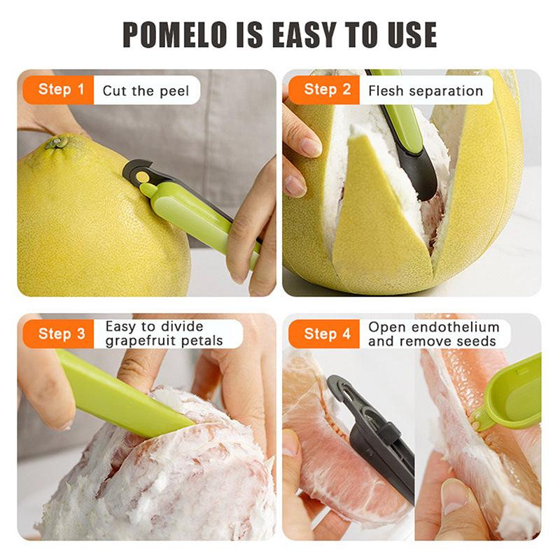 All-in-One Fruit Prep Tool Designed for Lemons, Oranges, Mango Pulp Extraction and Orange Deseeding