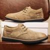 Zapatos Oxford clásicos de cuero genuino para hombres, zapatos planos, zapatos casuales de cuero de ante cómodos, mocasines, zapatos de negocios para hombre
