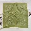 70 Cm Square Scarf Women's Satin Square Print Wrap Foulard Handkerchief Bandanna Neck Hair Skinny Tie Scarves Shawls