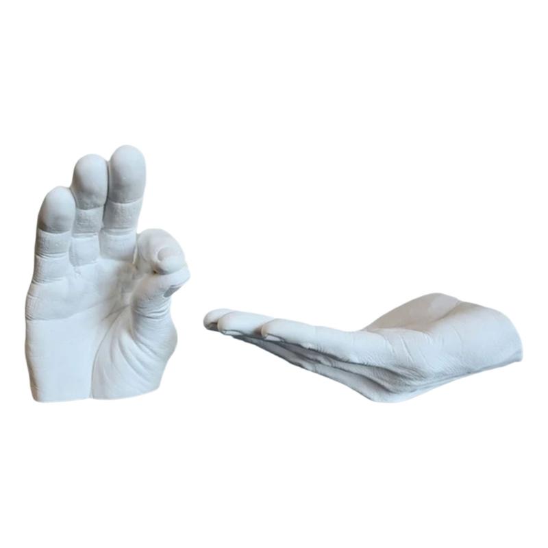 

Держатель для благовоний из человеческой руки из смолы с улавливателями пепла для медитаций в йоге и украшения для дома белый