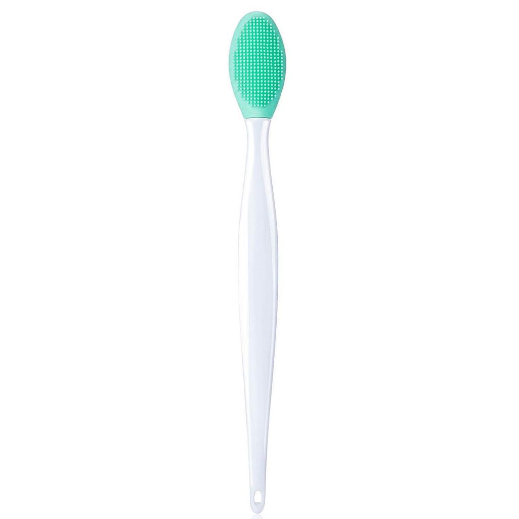 Long-Handled Silicone Nose Brush: Multi-Effect Blackhead & Pore Cleansing Tool for Facial Dead Corners.