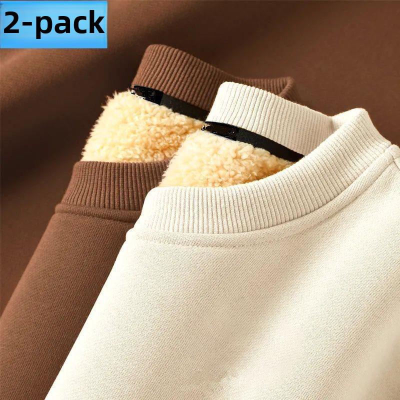 Men's & Women's Thick Fleece Sweater - Lamb Fleece, Warm, Round Neck - Perfect for Autumn & Winter