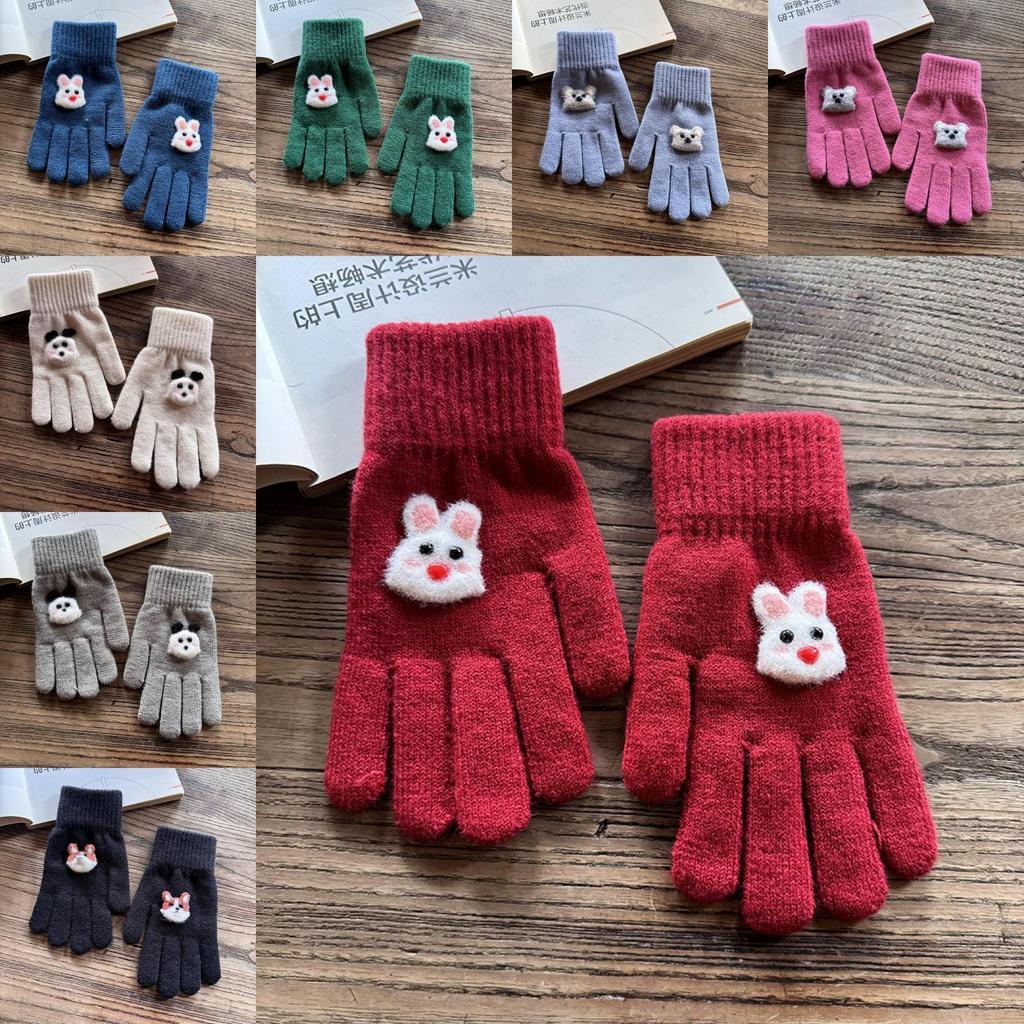 Knitted Animal Pattern Gloves For Winter Warmth And Style
