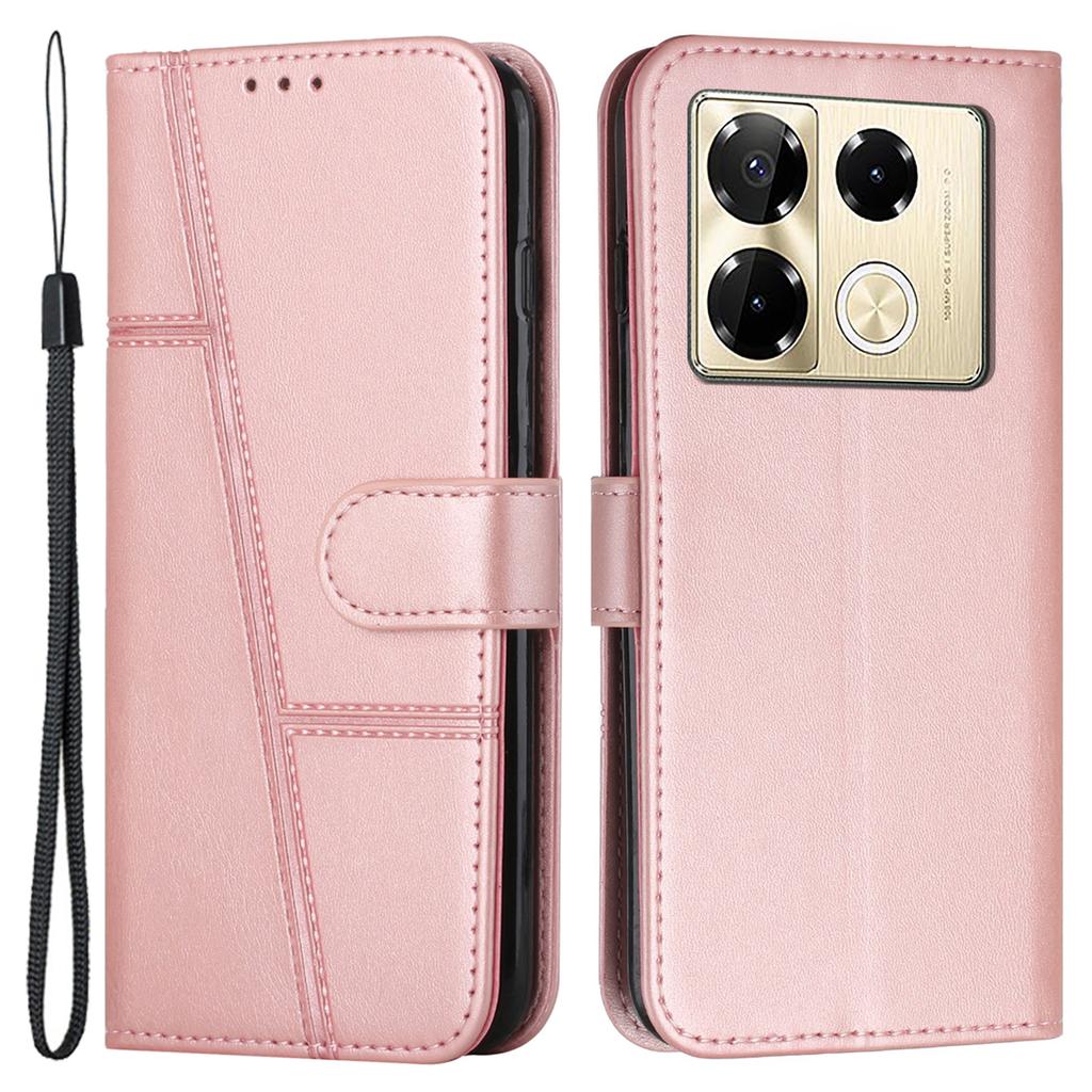 For Infinix Note 40 Pro 4G/40 Pro 5G/40 Pro+ Case PU Leather Calf Texture Mobile Phone Cover