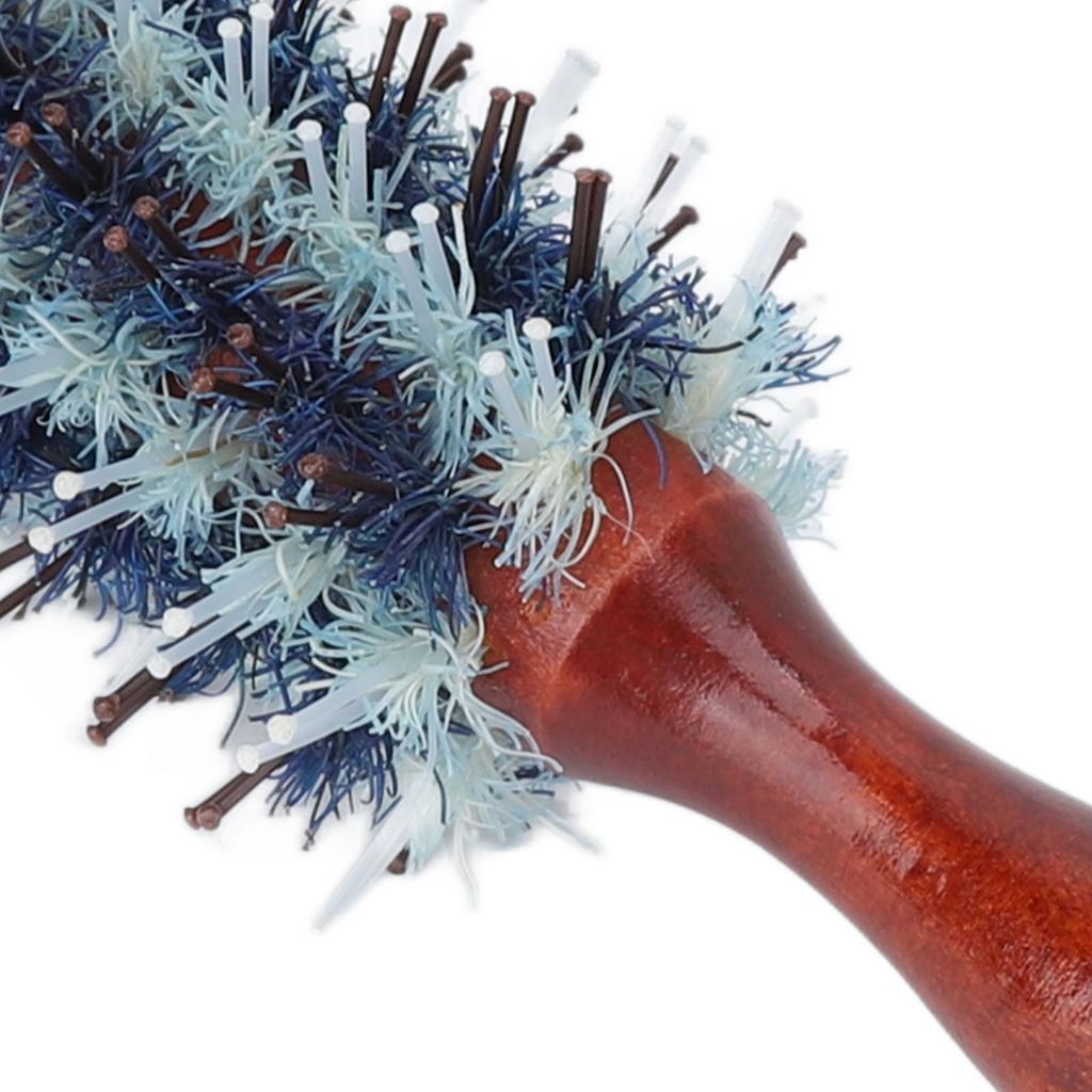 Round Styling Hair Brush High Temperature Resistant Prevents Static Boar Bristle Round Brush for Salon Home 12s Minimum Size