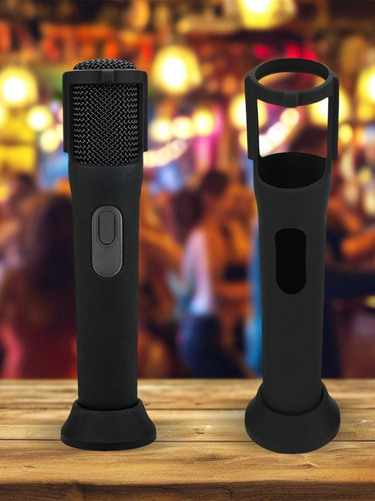 Silicone Case for JBL PartyBox Wireless Mic Anti-Rolling Protective Case Microphone Stand Microphone Case
