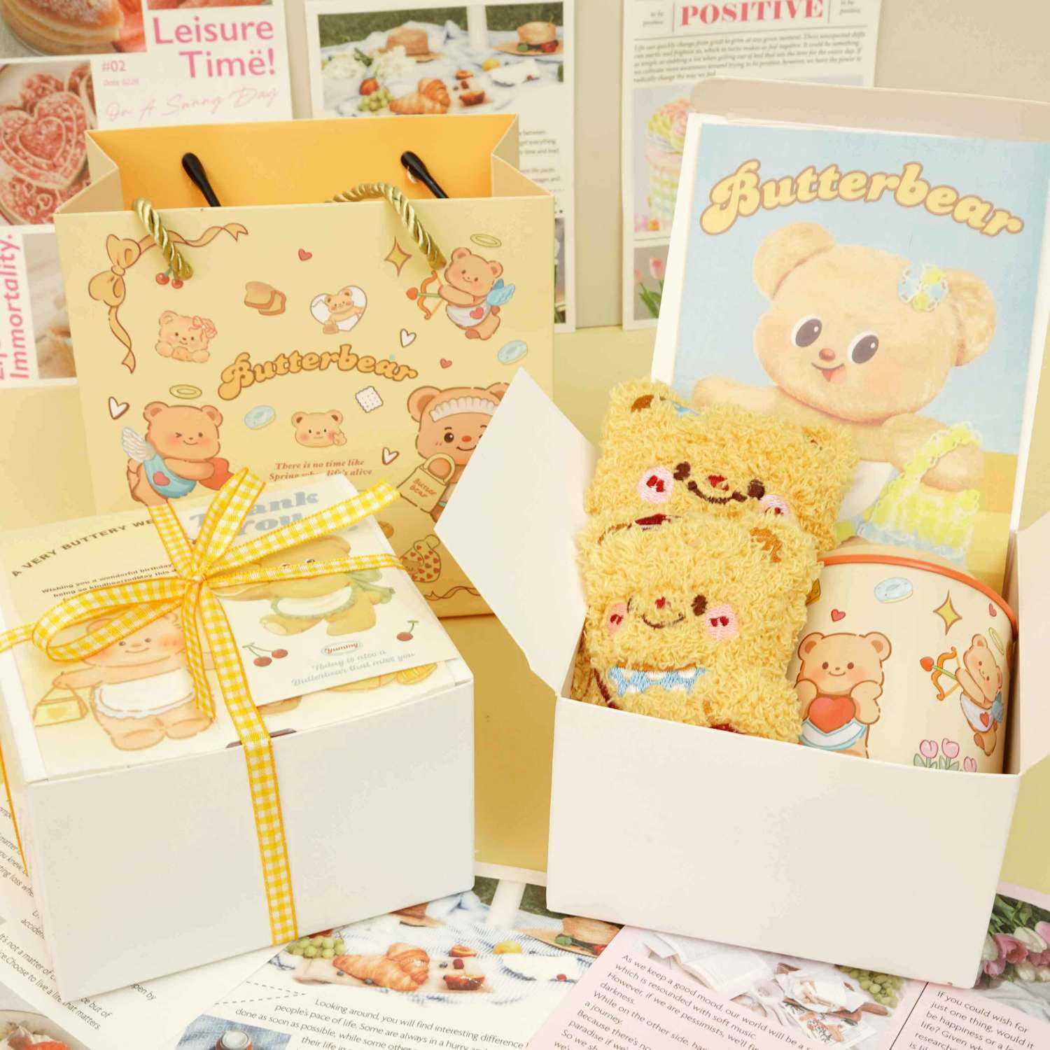 

Butter Bear Aromatherapy Candle Gift Box - Long-lasting Bedroom Birthday Gift for Girls and Best Friends Gift Packaging