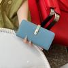 2026 New Cowhide Soft Leather Long Wallet Women's Large Capacity Temperament Hand-held Bag Mobile Phone