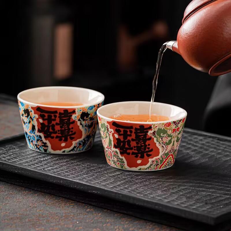 Dunhuang Grass And Wood Ash, Peace And Joy, Large Master, Single Cup Ceramic, Personal Tea For Women, High-End Cups