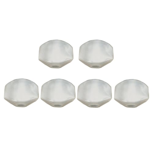 Baosity 6 Pieces Guitar Tuning Peg Knobs with Tuning Key Buttons