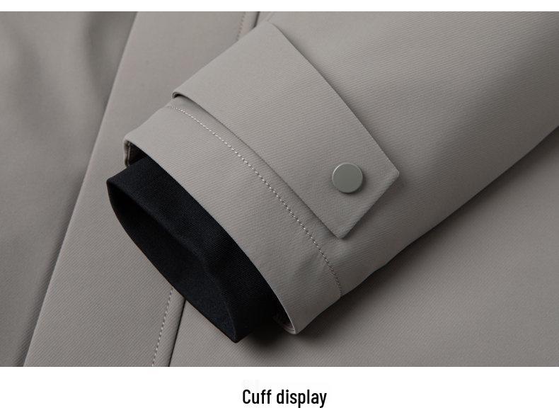 Men's Hooded Down Jacket with Removable Liner, 3-in-1 Design for Middle-Aged and Elderly.